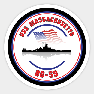 USS Massachusetts BB-59 Sticker